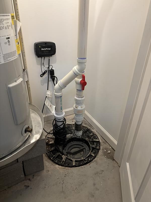 Sewer ejector pump replacement
